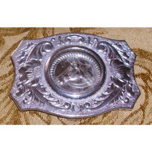 Vintage Belt Buckle by Chambers Belt Co 1970"s "Horse" Western & Cowboy Design